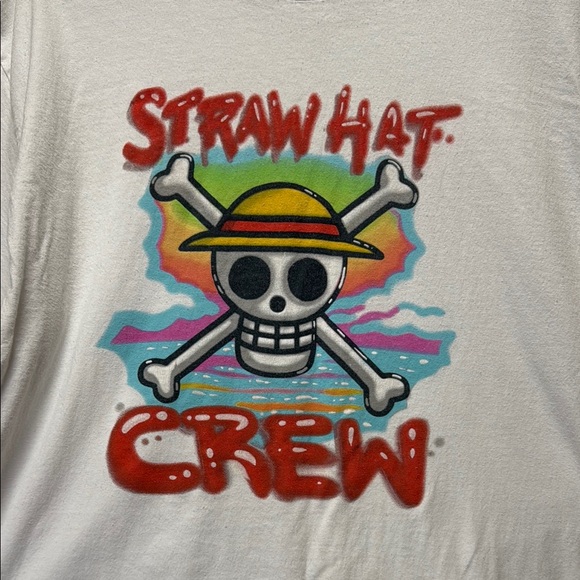 Onepiece White Graphic Tee - Picture 1 of 4